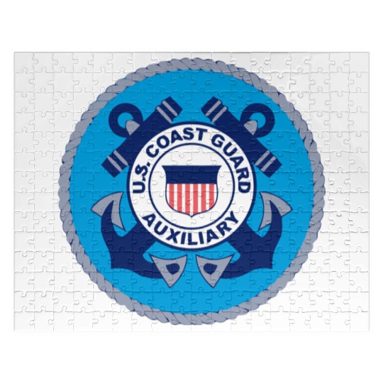 Us Coast Guard Auxiliary Homeland Security Patch Jigsaw Puzzles