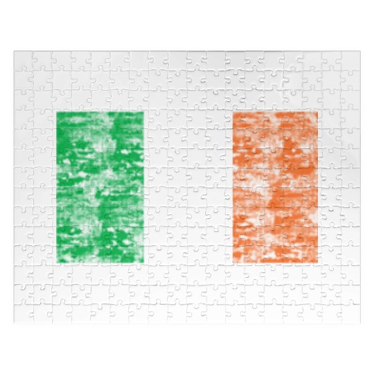 Ireland flag vintage Jigsaw Puzzles