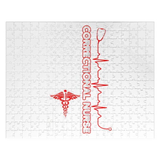 Correctional Nurse USA Flag Nursing RN Jigsaw Puzzles