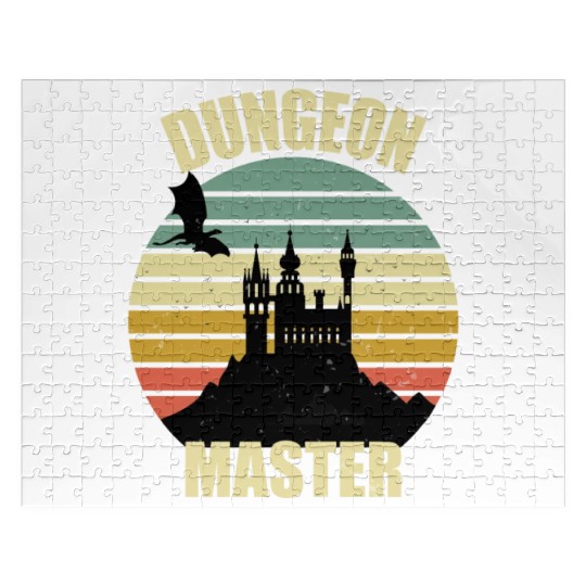 Dungeon Master - Bez I'm DM Smiles Retro Dragon Jigsaw Puzzles