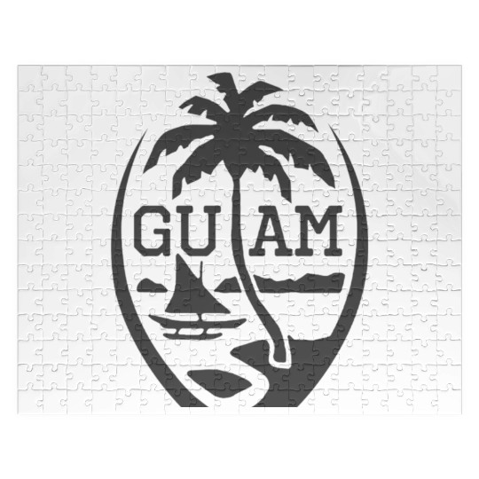Guam Seal Guam Flag USA Guamanian Chamorro Jigsaw Puzzles