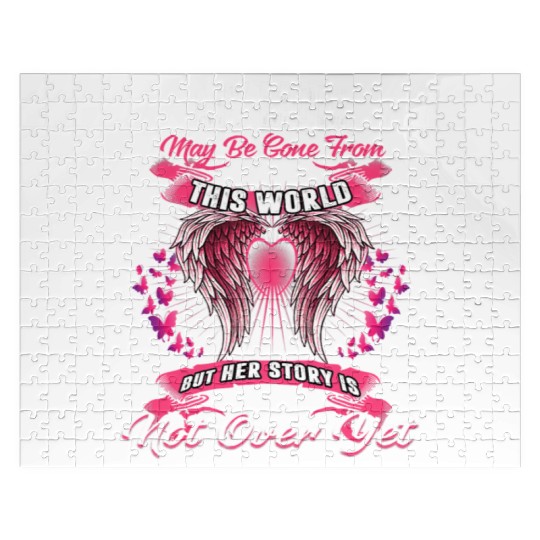 Angel Mommy Angel Wings Apparel Rest in Peace Mom Jigsaw Puzzles