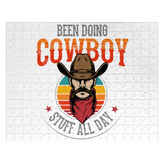 Cowboy, Cowboy country, cowboy stuff Jigsaw Puzzles