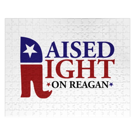 Raised Right On Reagan 80'S Nostalgia Jigsaw Puzzles