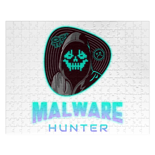 Cyber Security - Malware Hunter Neon 2 Jigsaw Puzzles