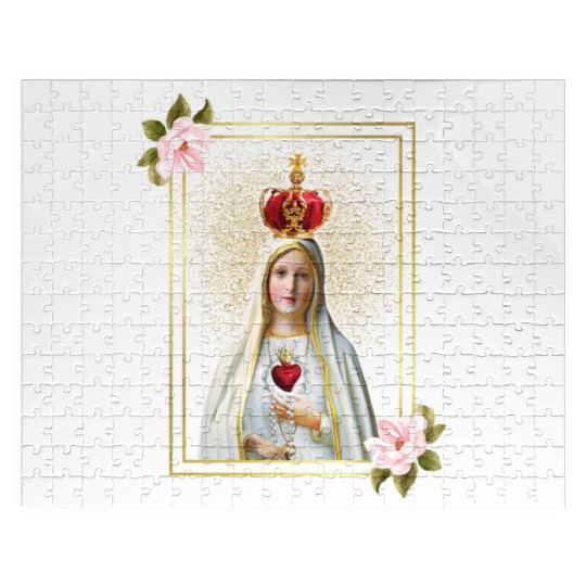 Immaculate Heart of Our Lady of Fatima Virgen Mary Jigsaw Puzzles