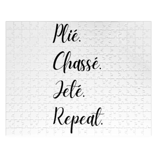 Ballet Dance Plié Chassé Jeté Jigsaw Puzzles