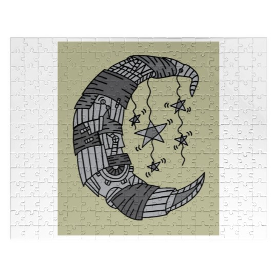 Moon Stars In The Dark Night Jigsaw Puzzles