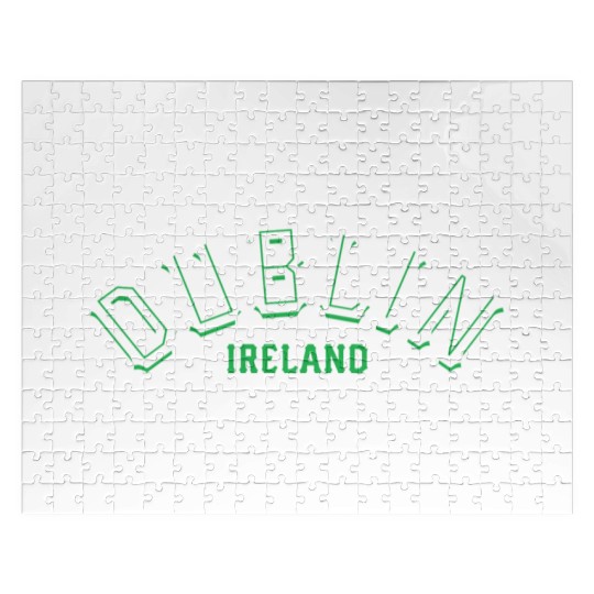 Dublin Ireland Vintage Irish Capital Jigsaw Puzzles