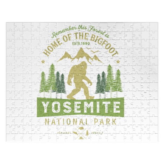 Yosemite National Park California Bigfoot Vintage Jigsaw Puzzles