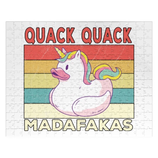 Funny Duck Sayings Ducks Quack Quack Madafakas Jigsaw Puzzles