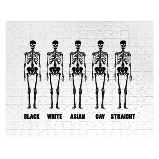 Black White Asian Gay Straight LGBT Pride Month Jigsaw Puzzles