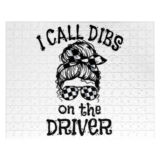 Race Wife Racing Stock Car Dirt Track Racing Dibs Jigsaw Puzzles