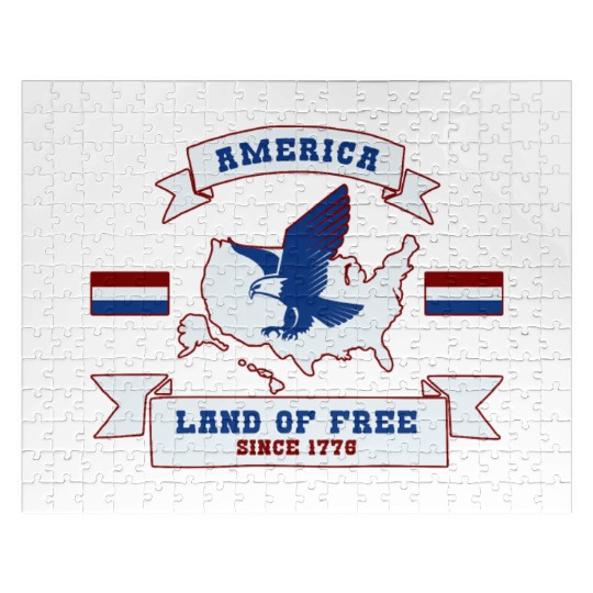 America - Land Of Free Since 1776 Jigsaw Puzzles