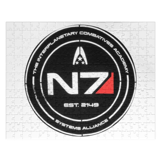 N7 Mass Effect Commander Shepherd Jigsaw Puzzles
