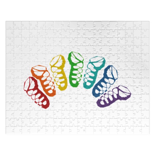 Irish Dance Ghillie Rainbow Jigsaw Puzzles