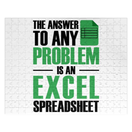 Answer To Any Problem Excel Spreadsheet Accountant Jigsaw Puzzles