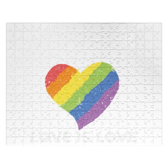 LGBTQAI Pride Love is Love Jigsaw Puzzles