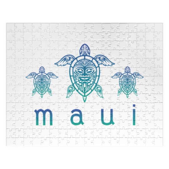 Maui Turtle Hawaii Maui Honolulu Aloha Hula Gift Jigsaw Puzzles
