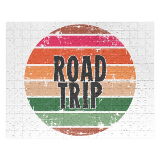 Road Trip orange Jigsaw Puzzles