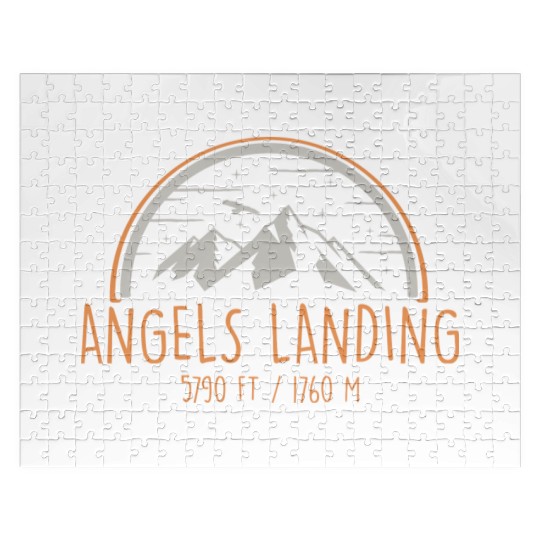 Angels Landing Zion National Park Mountain Hikers Jigsaw Puzzles