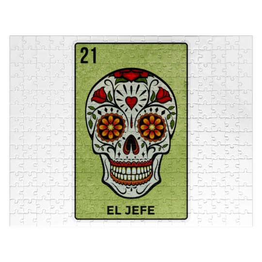 El Jefe Mexican Lottery Card Cinco De Mayo Jigsaw Puzzles