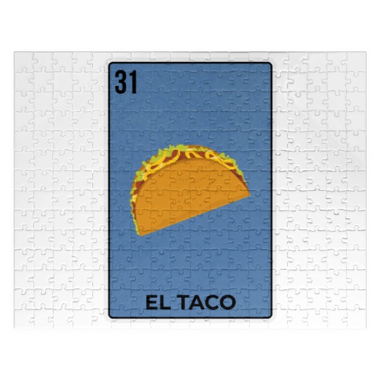 El Taco Mexican Lottery Card Funny Mexico Cool Jigsaw Puzzles