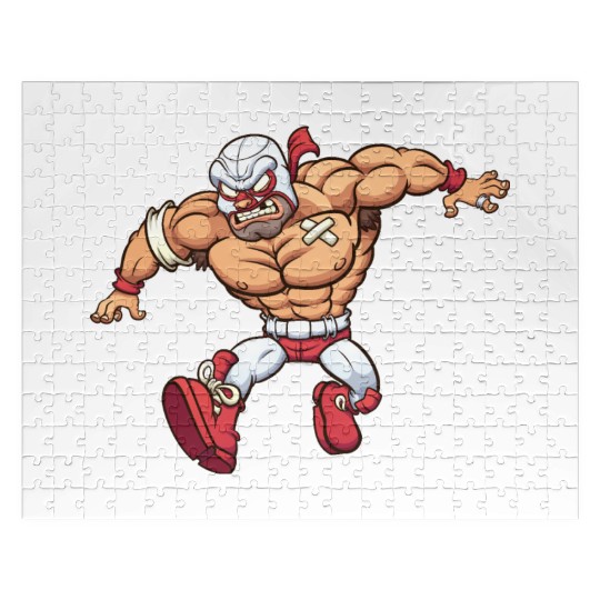 Mexican wrestler Jigsaw Puzzles