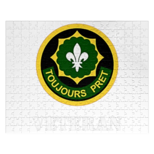 2nd Cavalry Regiment Jigsaw Puzzles 2nd Cav Veteran Black