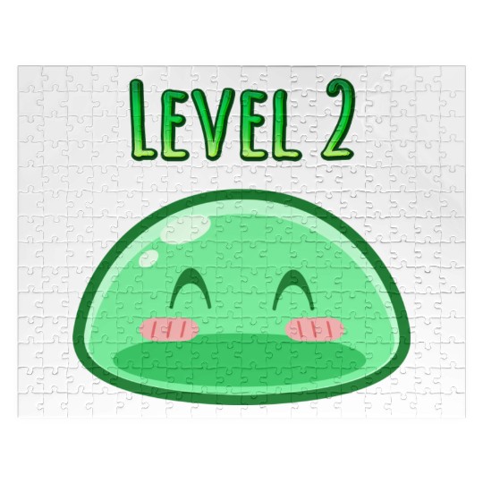 Cute Green Dungeon Slime Monster Weird Anime Jigsaw Puzzles