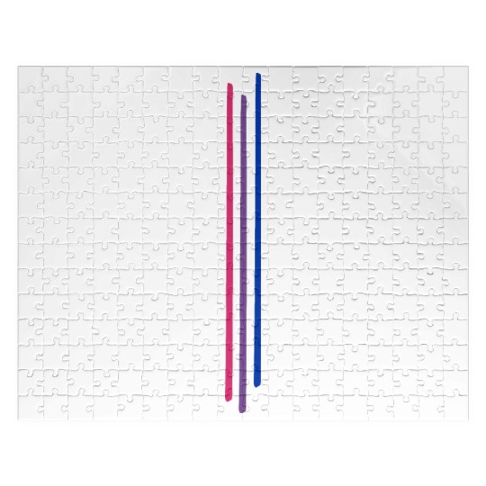 Subtle Bisexual Pride, Bi Flag, Pride Month Jigsaw Puzzles
