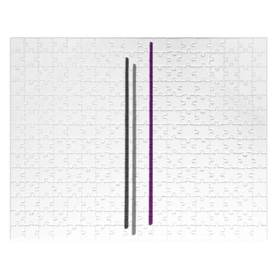 Subtle Asexual Pride Flag, Pride Month Jigsaw Puzzles