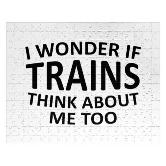Train Watching Trains Funny Gift Jigsaw Puzzles