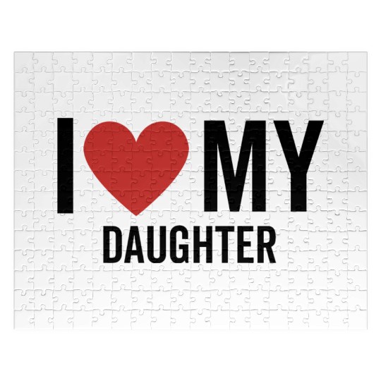 I Love My Daughter Jigsaw Puzzles