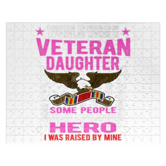 Veteran-Proud World War 2 Veteran Daughter Militar Jigsaw Puzzles