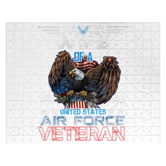 Veteran-Proud Wife Of Us Air Force Veteran Patriot Jigsaw Puzzles
