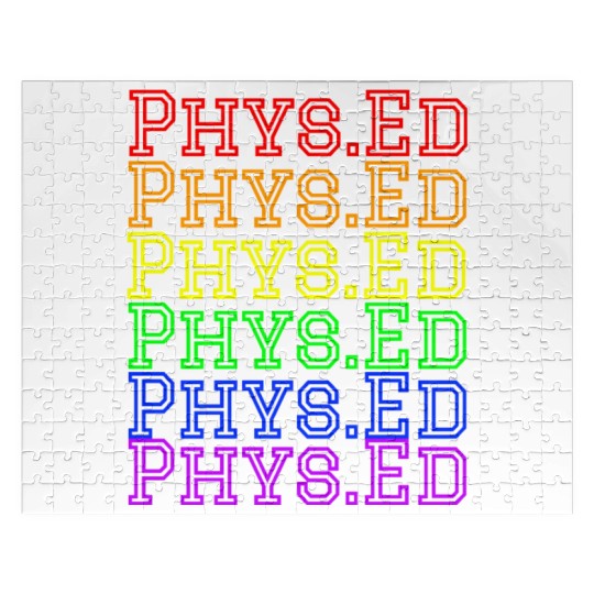 Physical Education Teacher- Rainbow Phys.Ed Jigsaw Puzzles