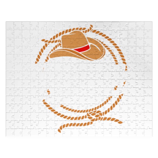 Yeehaw Cowboy Western For Men Bull Riding Rodeo Jigsaw Puzzles