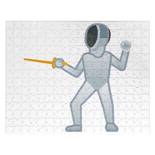 Person Fencing Fencer Gift Jigsaw Puzzles