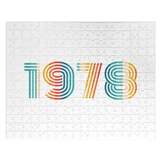 1978 Vintage Birthday since in 1978 Jigsaw Puzzles