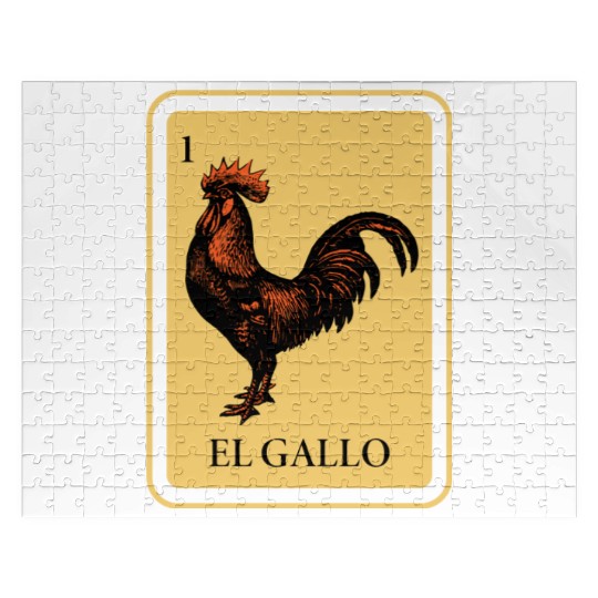 Mexican El Gallo Lottery Traditional Rooster Bingo Jigsaw Puzzles