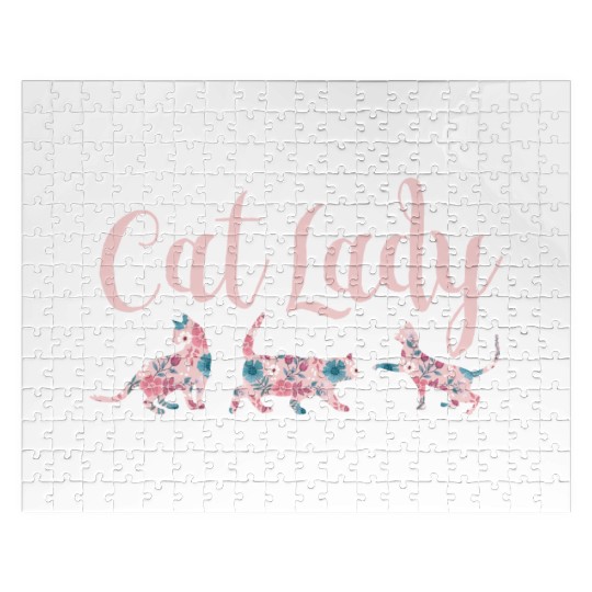 Cat Lady - Cat Mom - Cat owner gift Jigsaw Puzzles