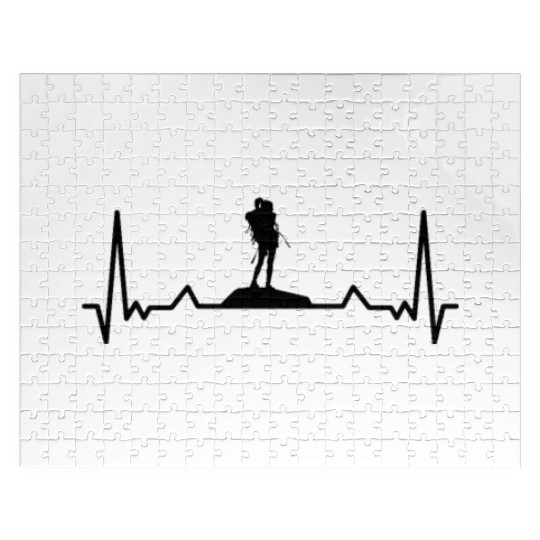Hiking Climber Hiking Nature Hiking Heart Beat Jigsaw Puzzles