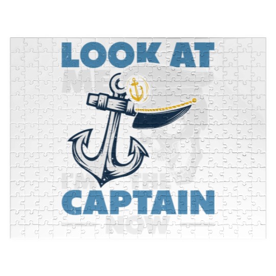 Captain Boat Lovers Fishermen Sailing Boating Jigsaw Puzzles