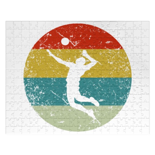 Retro vinatge volleyball Jigsaw Puzzles