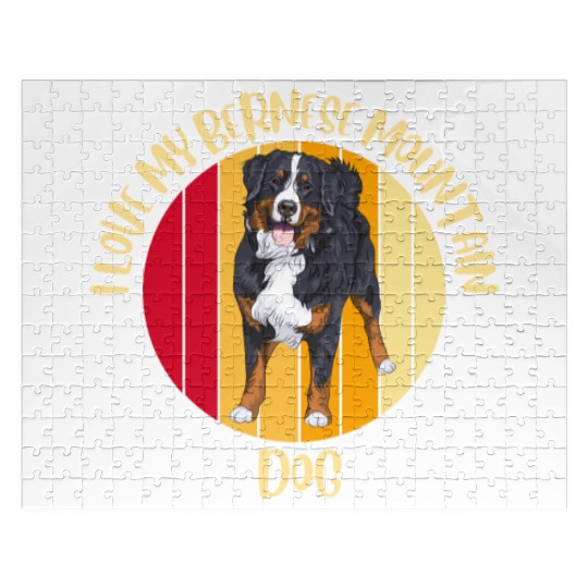 bernese mountain dog Jigsaw Puzzles