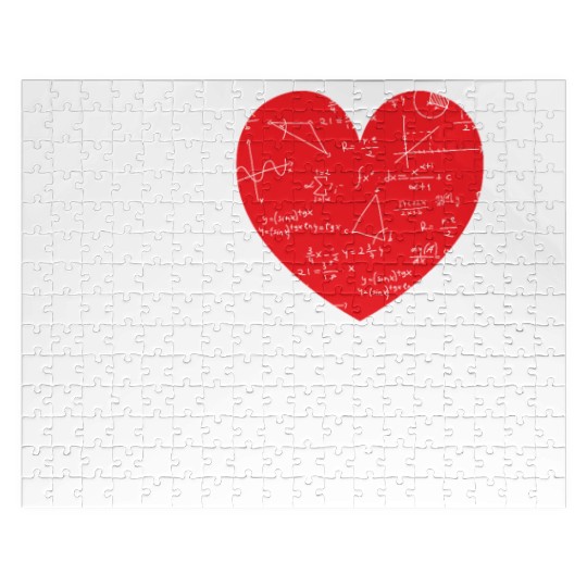 I Love Math Heart Math Jigsaw Puzzles
