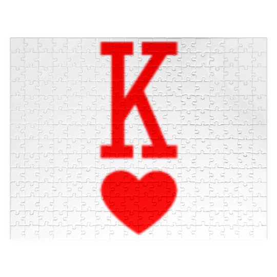 King of Hearts King Queen Couple Halloween Costume Jigsaw Puzzles