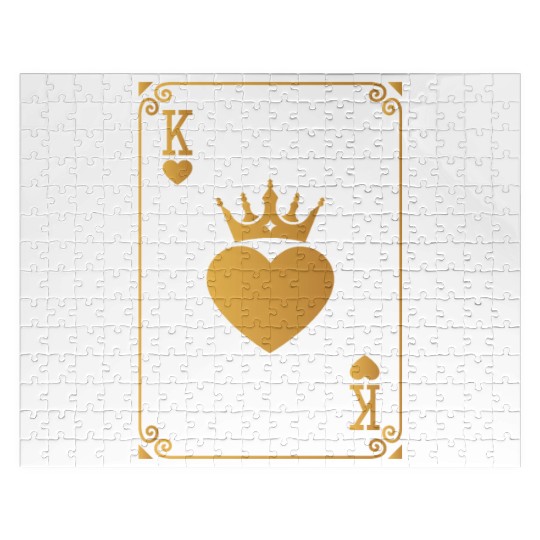 King of Hearts King Queen Couple Halloween Costume Jigsaw Puzzles