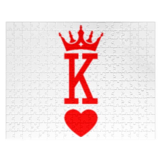 King of Hearts King Queen Couple Halloween Costume Jigsaw Puzzles